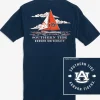 Southern Tide Auburn Tigers Skipjack Sailing T-Shirt< T-Shirts