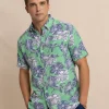 Southern Tide Beach Blooms Linen Rayon Short Sleeve Sport Shirt< Sport Shirts & Button Downs