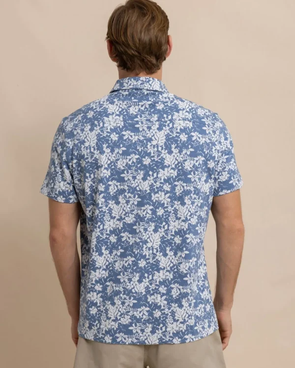 Southern Tide Beachcast Island Blooms Knit Short Sleeve Sport Shirt< Sport Shirts & Button Downs