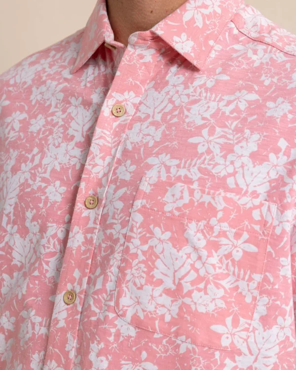 Southern Tide Beachcast Island Blooms Knit Short Sleeve Sport Shirt< Sport Shirts & Button Downs