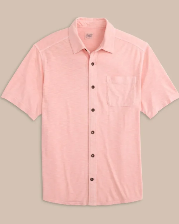 Southern Tide Beachcast Solid Knit Short Sleeve Sport Shirt< Sport Shirts & Button Downs