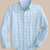 Southern Tide Boys Haywood Plaid Intercoastal Long Sleeve Sport Shirt< Boys Button Down Shirts