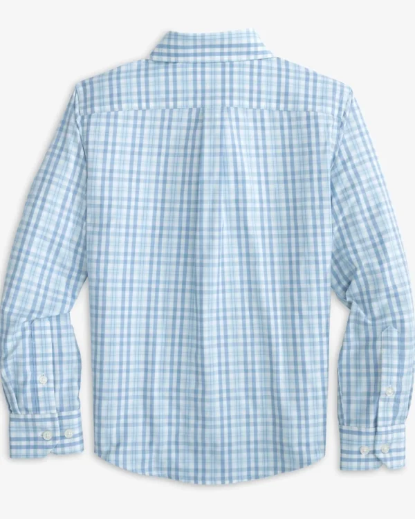 Southern Tide Boys Haywood Plaid Intercoastal Long Sleeve Sport Shirt< Boys Button Down Shirts
