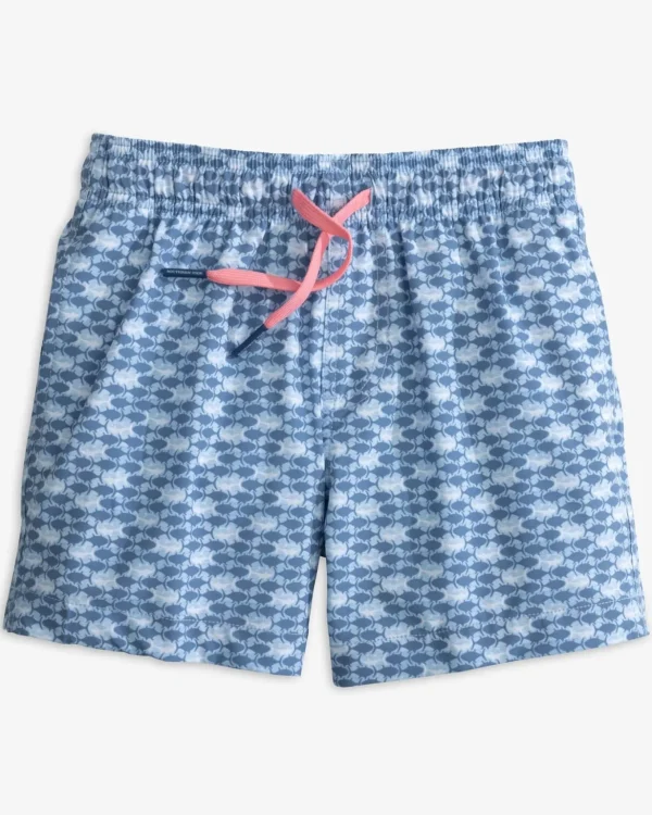 Southern Tide Boys Heather Skipping Jacks Swim Trunk< Boys Swim Trunks