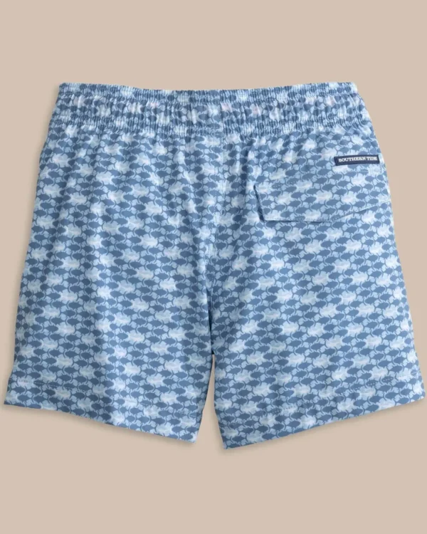 Southern Tide Boys Heather Skipping Jacks Swim Trunk< Boys Swim Trunks