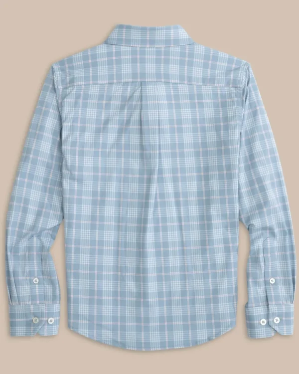 Southern Tide Boys Intercoastal Primrose Plaid Long Sleeve Sport Shirt< Boys Button Down Shirts