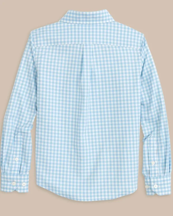 Southern Tide Boys Long Sleeve Hartwell Plaid Sport Shirt< Boys Button Down Shirts