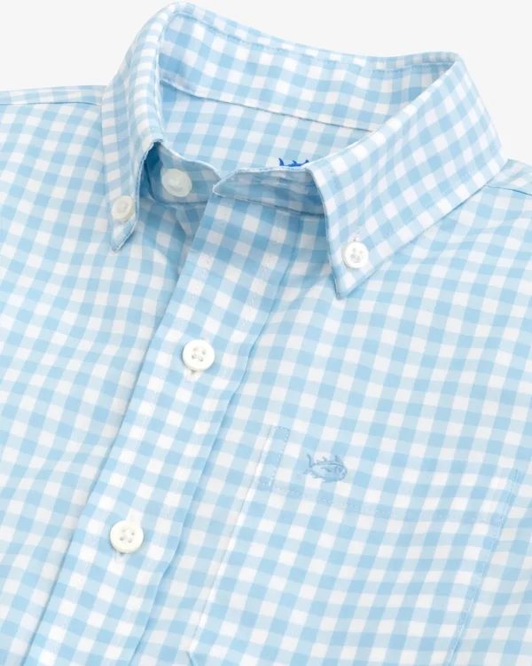 Southern Tide Boys Long Sleeve Hartwell Plaid Sport Shirt< Boys Button Down Shirts