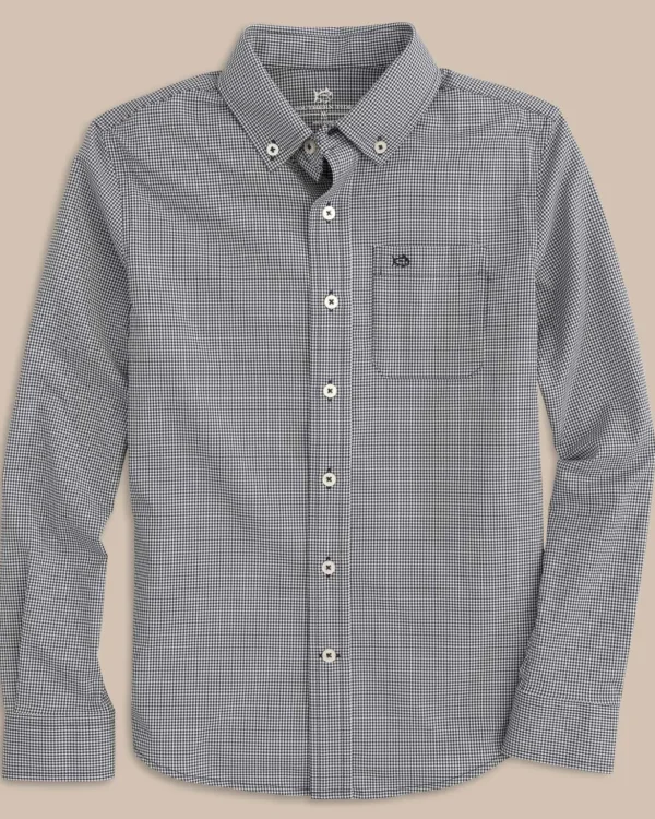 Southern Tide Boys Mini Gingham Intercoastal Button Down Shirt< Boys Button Down Shirts