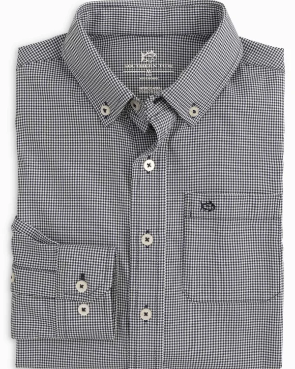 Southern Tide Boys Mini Gingham Intercoastal Button Down Shirt< Boys Button Down Shirts