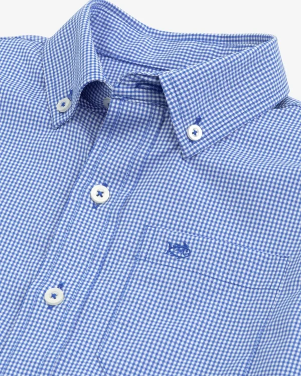 Southern Tide Boys Mini Gingham Intercoastal Button Down Shirt< Boys Button Down Shirts