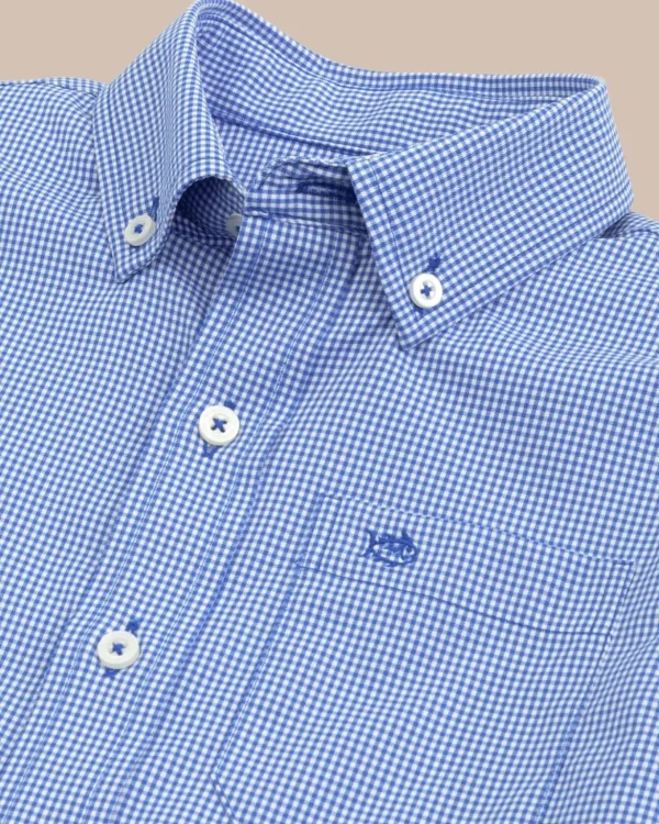 Southern Tide Boys Mini Gingham Intercoastal Button Down Shirt< Boys Button Down Shirts