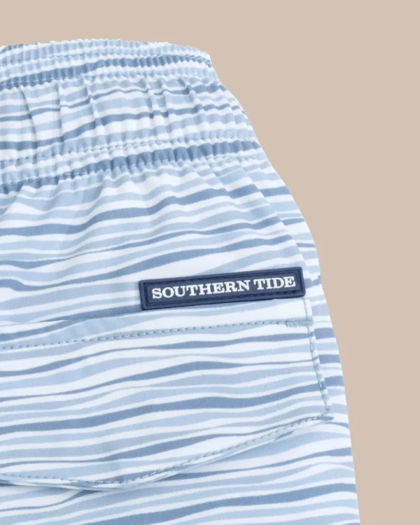Southern Tide Boys Ocean Water Stripe Swim Trunk< Boys Swim Trunks