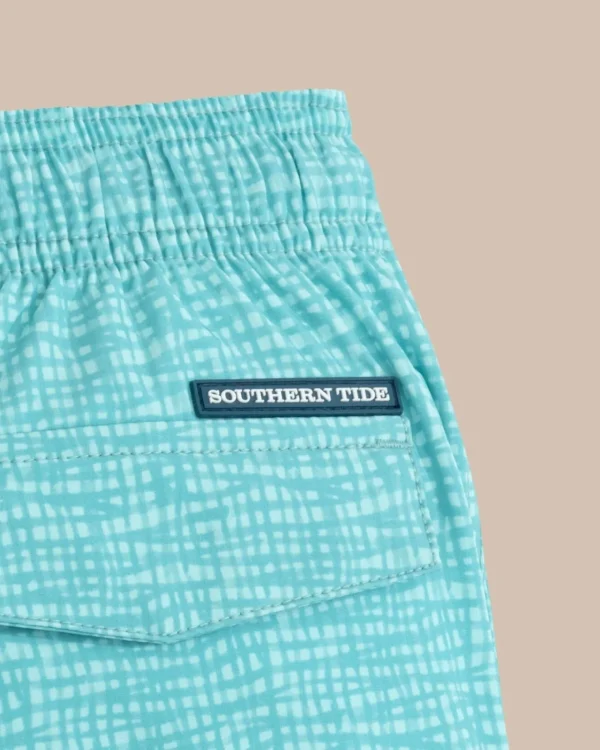 Southern Tide Boys Painted Check Swim Trunk< Boys Swim Trunks