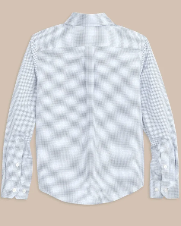 Southern Tide Boys Rosemont Tattersall Intercoastal Sport Shirt< Boys Button Down Shirts