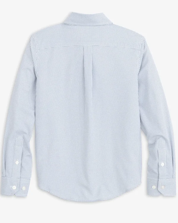 Southern Tide Boys Rosemont Tattersall Intercoastal Sport Shirt< Boys Button Down Shirts