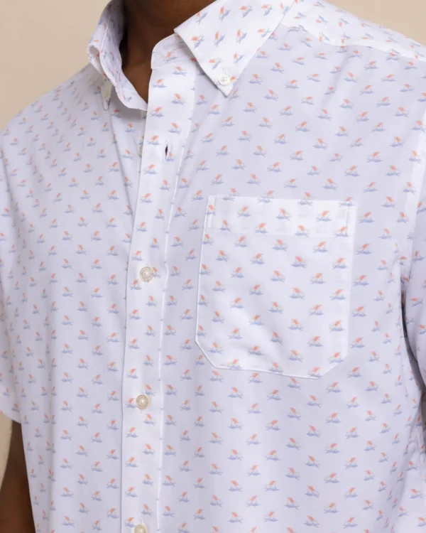 Southern Tide Brrr° Intercoastal Beach Voyager Short Sleeve Sport Shirt< Sport Shirts & Button Downs