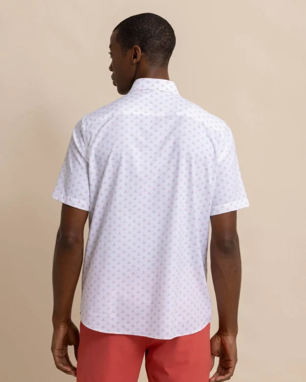 Southern Tide Brrr° Intercoastal Beach Voyager Short Sleeve Sport Shirt< Sport Shirts & Button Downs