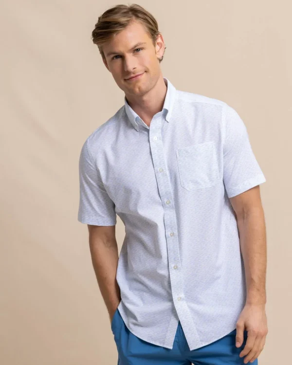 Southern Tide Brrr° Intercoastal Casual Water Short Sleeve Sport Shirt< Sport Shirts & Button Downs