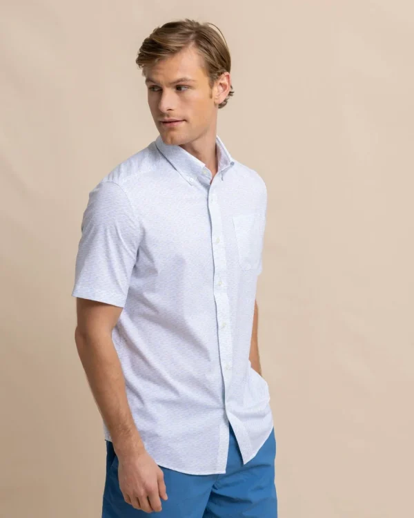 Southern Tide Brrr° Intercoastal Casual Water Short Sleeve Sport Shirt< Sport Shirts & Button Downs