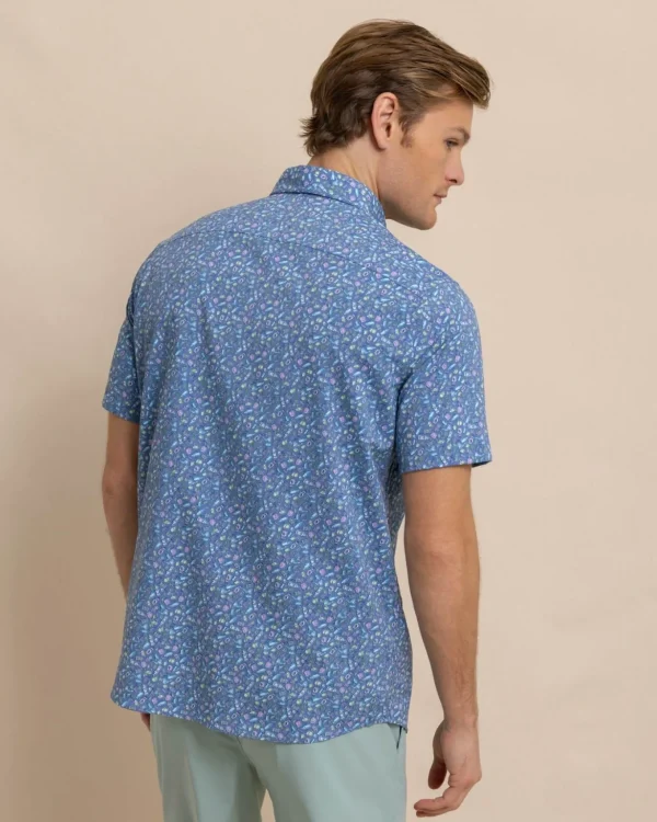 Southern Tide Brrr° Intercoastal Dazed And Transfused Short Sleeve Sport Shirt< Sport Shirts & Button Downs
