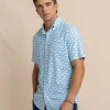 Southern Tide Brrr° Intercoastal Heather Stay Shady Short Sleeve Sport Shirt< Sport Shirts & Button Downs