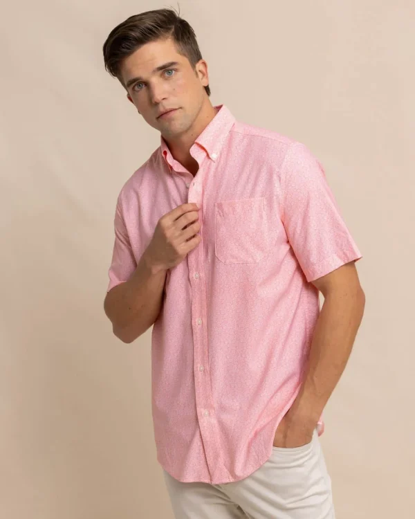 Southern Tide Brrr° Intercoastal What The Shell Short Sleeve Sport Shirt< Sport Shirts & Button Downs