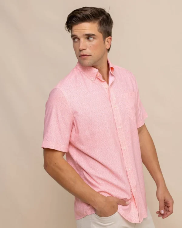 Southern Tide Brrr° Intercoastal What The Shell Short Sleeve Sport Shirt< Sport Shirts & Button Downs