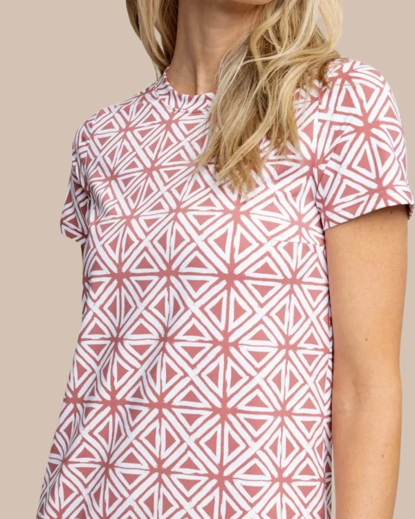 Southern Tide Chanelle Painted Geo Performance Dress< Dresses
