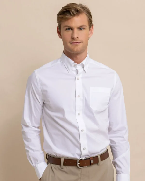 Southern Tide Charleston Overbrook Solid Long Sleeve Sport Shirt< Sport Shirts & Button Downs