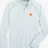 Southern Tide Clemson Tigers Scuttle Heather Quarter Zip< Outerwear