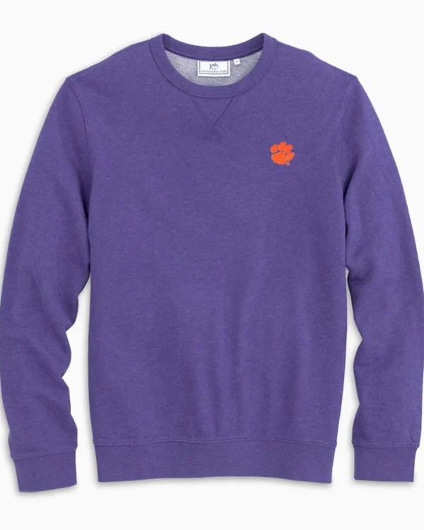 Southern Tide Clemson Upper Deck Pullover Sweatshirt< Outerwear