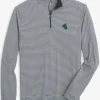 Southern Tide Coastal Carolina Chanticleers Cruiser Micro-Stripe Heather Quarter Zip< Outerwear