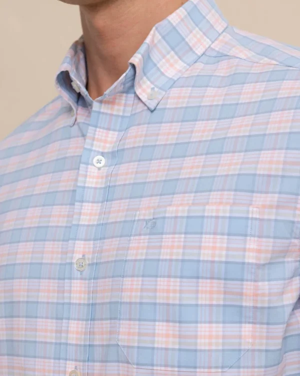 Southern Tide Coastal Passage Brockman Plaid Long Sleeve Sport Shirt< Sport Shirts & Button Downs