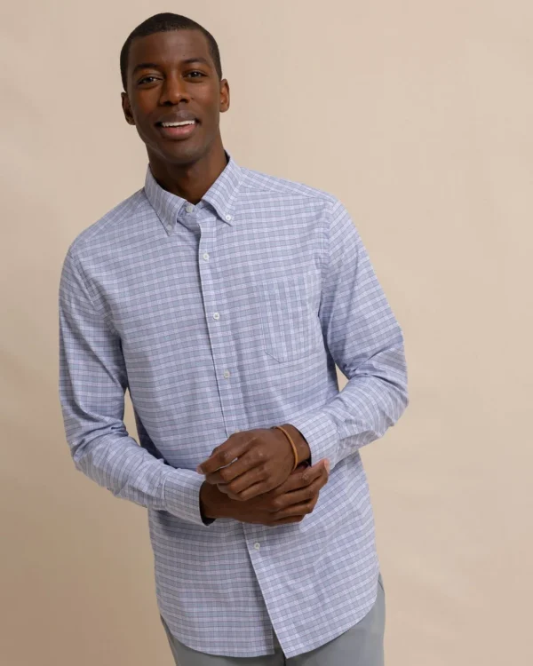 Southern Tide Coastal Passage Trailside Plaid Long Sleeve Sport Shirt< Sport Shirts & Button Downs