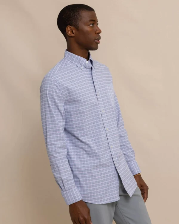 Southern Tide Coastal Passage Trailside Plaid Long Sleeve Sport Shirt< Sport Shirts & Button Downs