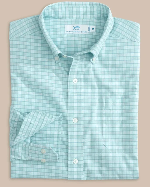 Southern Tide Coastal Passage Trailside Plaid Long Sleeve Sport Shirt< Sport Shirts & Button Downs