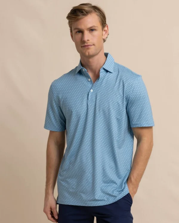 Southern Tide Driver Vacation Views Printed Polo< Polo Shirts
