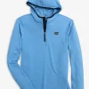 Southern Tide Florida Gators Scuttle Heather Quarter Zip Hoodie< Outerwear