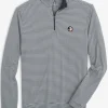 Southern Tide Fsu Seminoles Cruiser Micro-Stripe Heather Quarter Zip< Outerwear