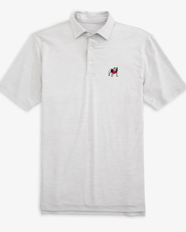 Southern Tide Georgia Bulldogs Driver Spacedye Polo Shirt< Polo Shirts