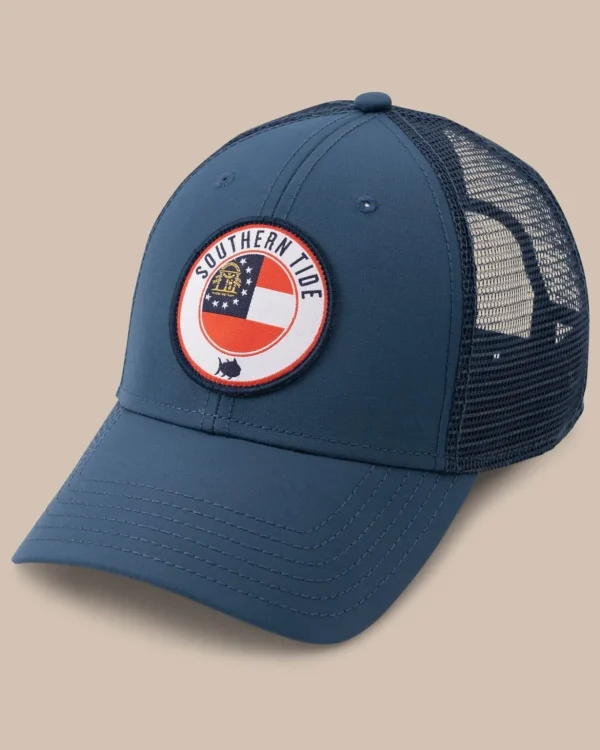 Southern Tide Georgia Patch Performance Trucker Hat< Hats & Visors