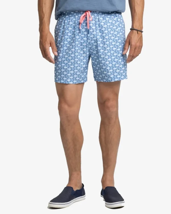Southern Tide Heather Skipping Jacks Swim Trunk< Swim