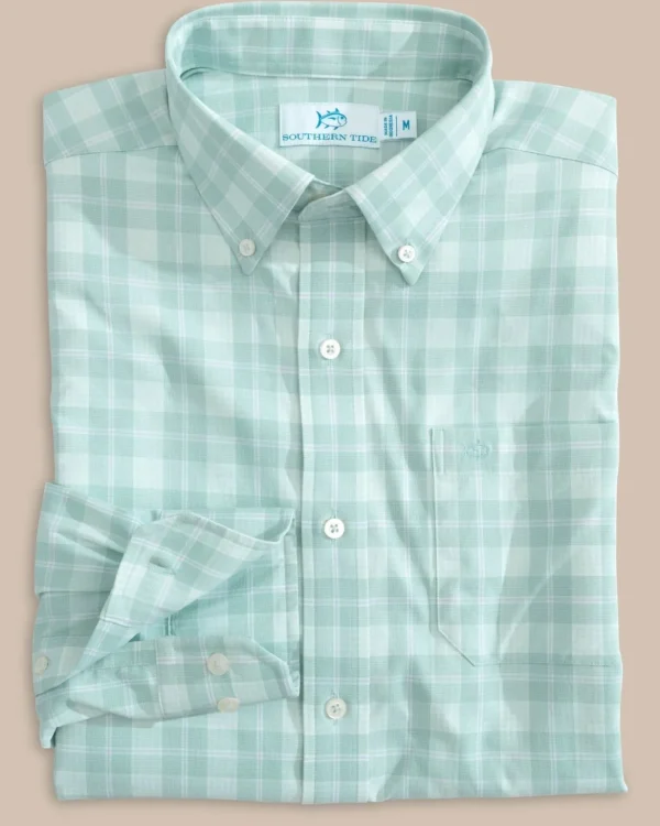Southern Tide Intercoastal Primrose Plaid Long Sleeve Sport Shirt< Sport Shirts & Button Downs
