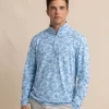 Southern Tide Island Camo Print Cruiser Quarter Zip< Pullovers & Hoodies