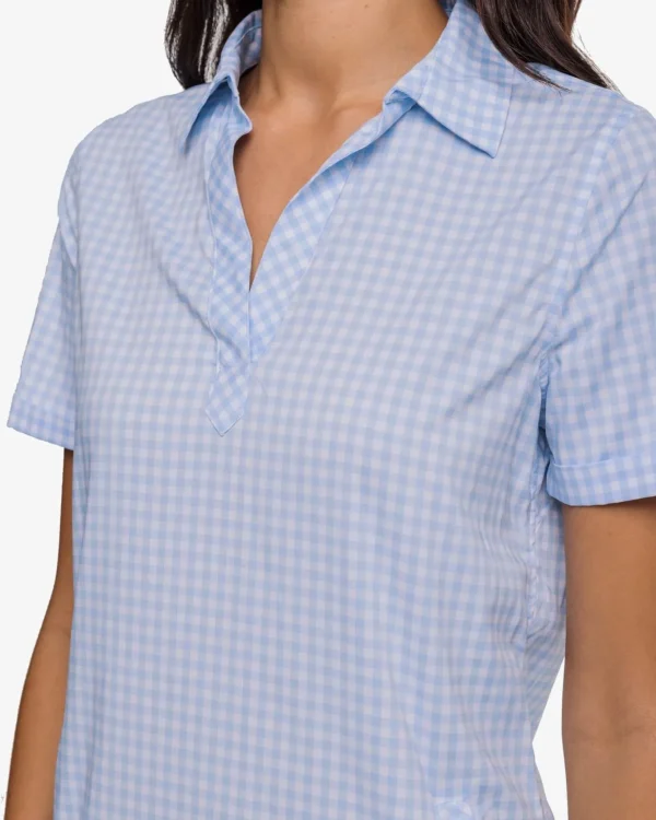 Southern Tide Kamryn Brrr Intercoastal Gingham Dress< Dresses