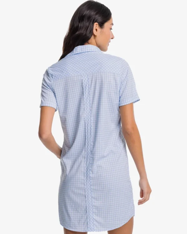 Southern Tide Kamryn Brrr Intercoastal Gingham Dress< Dresses