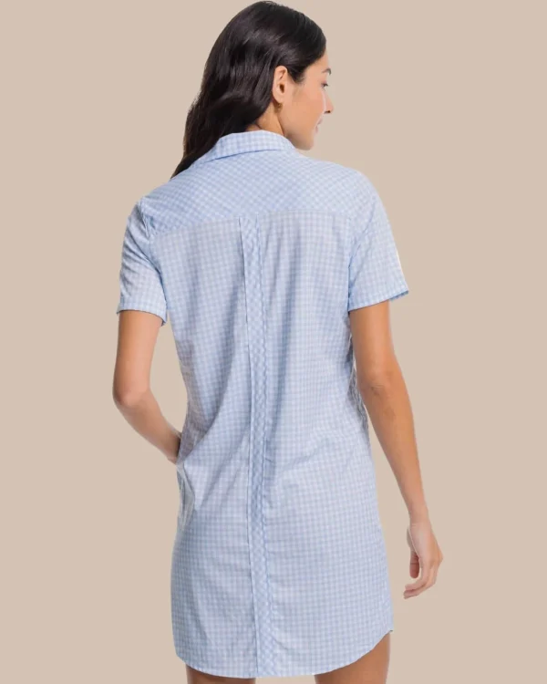 Southern Tide Kamryn Brrr Intercoastal Gingham Dress< Dresses