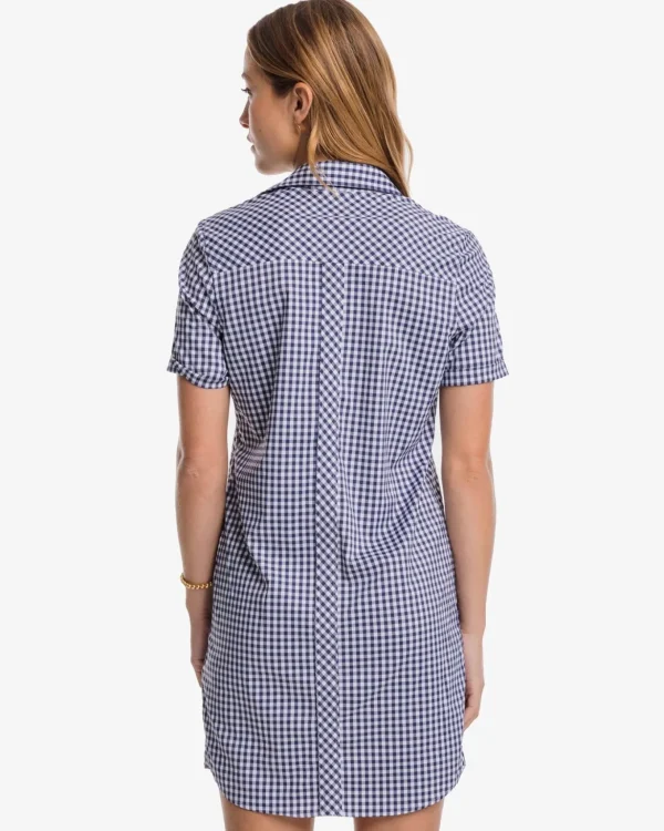 Southern Tide Kamryn Brrr Intercoastal Gingham Dress< Dresses