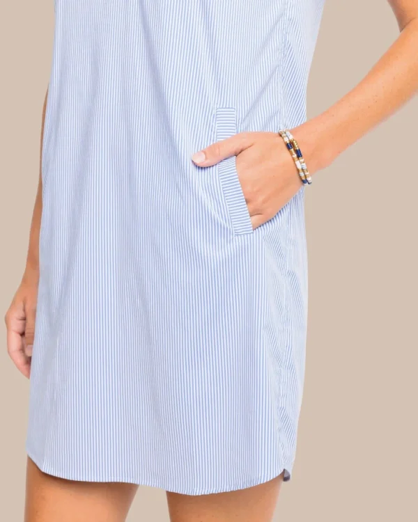 Southern Tide Kamryn Brrr°® Intercoastal Stripe Dress< Dresses